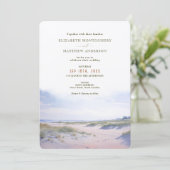 Outer Banks NC Hochzeit Einladung (Stehend Vorderseite)