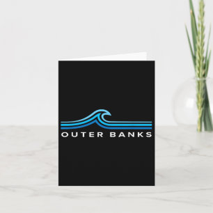 Outer Banks Nc Wellen Vintage Herren Damen Mädchen Karte