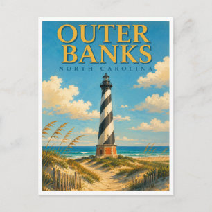 Outer Banks North Carolina Cape Hatteras GeoSaga Feiertagspostkarte