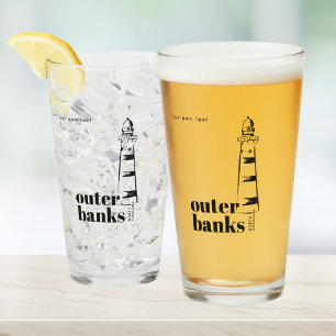 Outer Banks North Carolina Leuchtturm Bier Glas