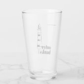 Outer Banks North Carolina Leuchtturm Bier Glas (Rückseite)