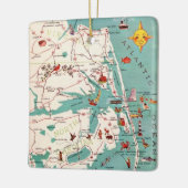 Outer Banks North Carolina Postcard Keramikornament (Links)