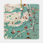 Outer Banks North Carolina Postcard Keramikornament (Rückseite)