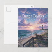 Outer Banks North Carolina Postkarte (Vorne/Hinten)
