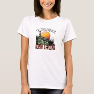 Outer Banks North Carolina Vintage Leuchtturm Sonn T-Shirt