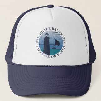 Outer Banks OBX Paradies auf Earth Blue Sky Vintag Truckerkappe