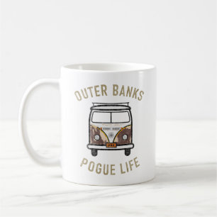 Outer Banks OBX Van Pogue Life Gold Vintage Kaffeetasse