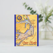 Outer Banks Postkarte (Stehend Vorderseite)