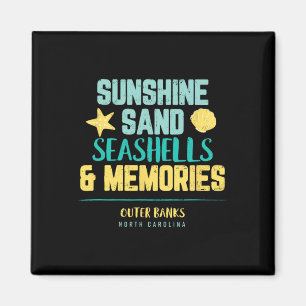 Outer Banks-Shirt Familienurlaub Muschelfreunde  Magnet