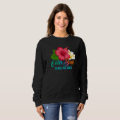 Outer Banks Vacation Carolina Tropical Hibiscus Fl Sweatshirt (Vorne ganz)