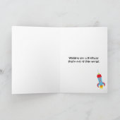 Outer Space 1 Birthday Card Karte (Innenseite)