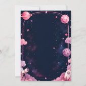Outer Space 3. Geburtstagsfeier Einladung (Rückseite)
