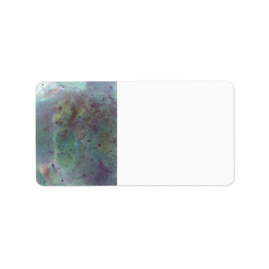 Outer Space. Adressaufkleber (Vorne)