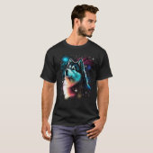 Outer Space Alaskan Malamute on Astronaut Alaskan T-Shirt (Vorne ganz)