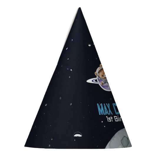 Outer Space Astronaut 1st Birthday Partyhütchen (Links)