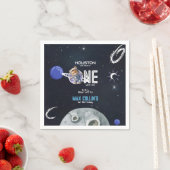 Outer Space Astronaut 1st Birthday Serviette (Beispiel)