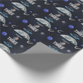 Outer Space Astronaut Any Age Birthday Geschenkpapier (Ecke)