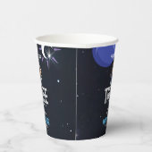 Outer Space Astronaut Any Age Birthday Pappbecher (Rechts)