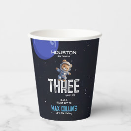 Outer Space Astronaut Any Age Birthday Pappbecher