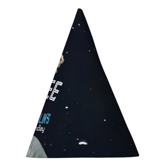 Outer Space Astronaut Any Age Birthday Partyhütchen (Rechts)