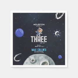 Outer Space Astronaut Any Age Birthday Serviette