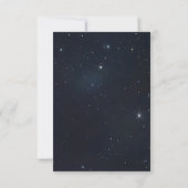 Outer Space Astronaut Birthday Thank You Card Dankeskarte (Rückseite)