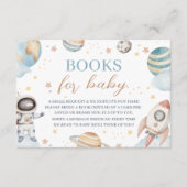 Outer Space Astronaut Bücher für Baby Karte (Vorderseite)