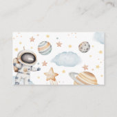Outer Space Astronaut Bücher für Baby Karte (Rückseite)