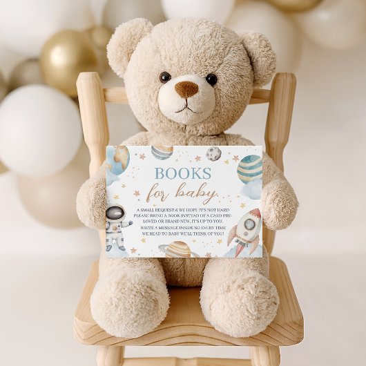 Outer Space Astronaut Bücher für Baby Karte