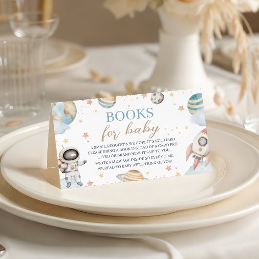 Outer Space Astronaut Bücher für Baby Karte