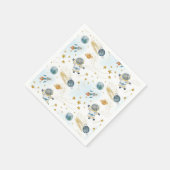 Outer Space Astronaut Pattern Serviette (Ecke)