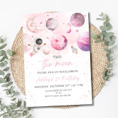 Outer Space Birthday Party Girl Astronaut Birthday Einladung