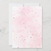 Outer Space Birthday Party Girl Astronaut Birthday Einladung (Rückseite)