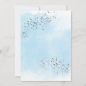 Outer Space Boy Baby Shower Galaxy Baby Shower Einladung (Rückseite)