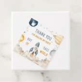 Outer Space Boy Birthday Danke Geschenkanhänger (Beispiel)