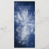 Outer Space Erster Geburtstagsmenü Menükarte (Rückseite)