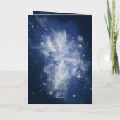 Outer Space First Birthday Dankeskarte (Rückseite)