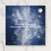 Outer Space First Birthday Geschenkanhänger (Rückseite)
