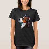 Outer Space Galaxy Astronaut Jack Russell Terrier T-Shirt (Vorderseite)