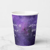 Outer Space Galaxy Party | Kids Astronomy Birthday Pappbecher (Links)