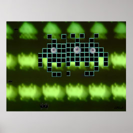 Outer Space Invader Kingdom Poster