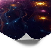 Outer Space on a  Vividly Detailed 24x24 Wall Poster (Ecke)