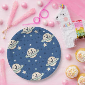 Outer Space Out of this World 1st Birthday Pappteller (Party)
