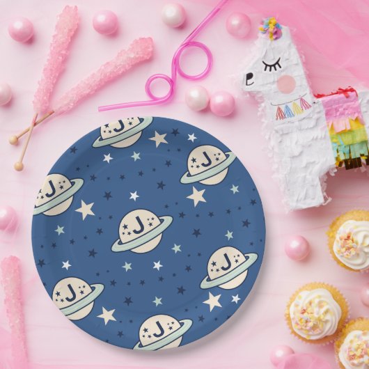 Outer Space Out of this World 1st Birthday Pappteller (Party)
