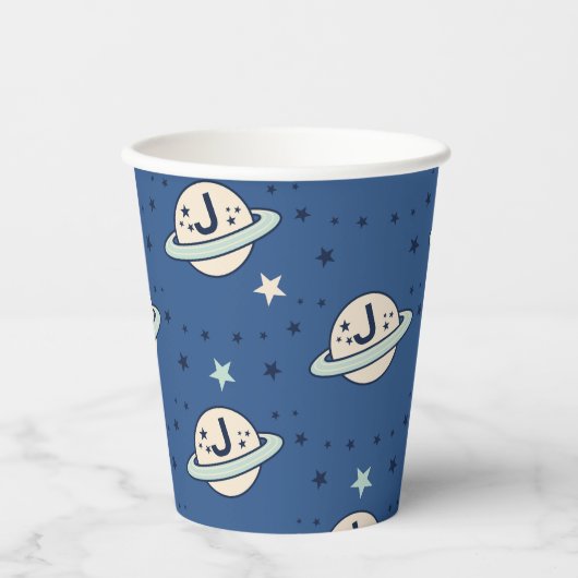 Outer Space Out of this World Birthday Pappbecher (Vorderseite)