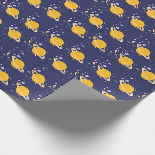 \Outer Space Planets Geschenkpapier (Ecke)