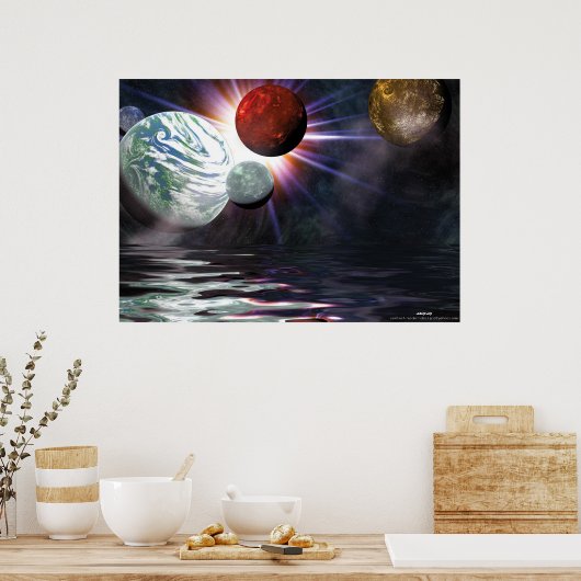 outer space poster (Küche)