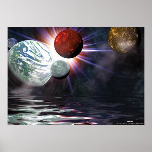 outer space poster (Vorne)