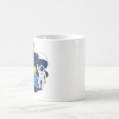 Outer Space Rocket & Astronaut Fun Kaffeetasse (Mittel)