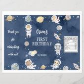 Outer Space Safari Geburtstag Chip Beutel Wrapper Flyer (Vorne)